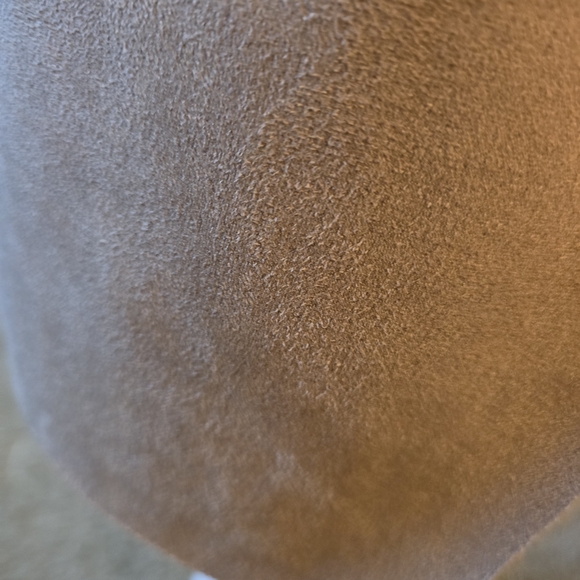 Cozy Tan Teddy Jacket with Faux Fur Collar - Picture 7 of 7